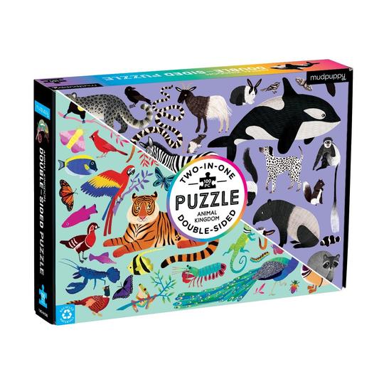 PUZZLE MUDPUPPY 100PCS DOBLE MUNDO ANIMAL - 2