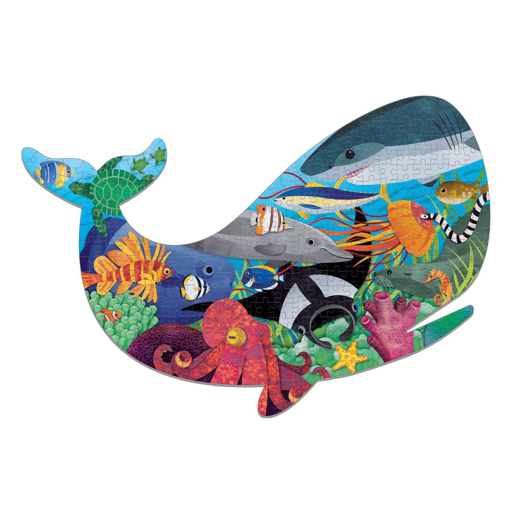 PUZZLE MUDPUPPY 300PCS CON FORMA OCEANO - 1