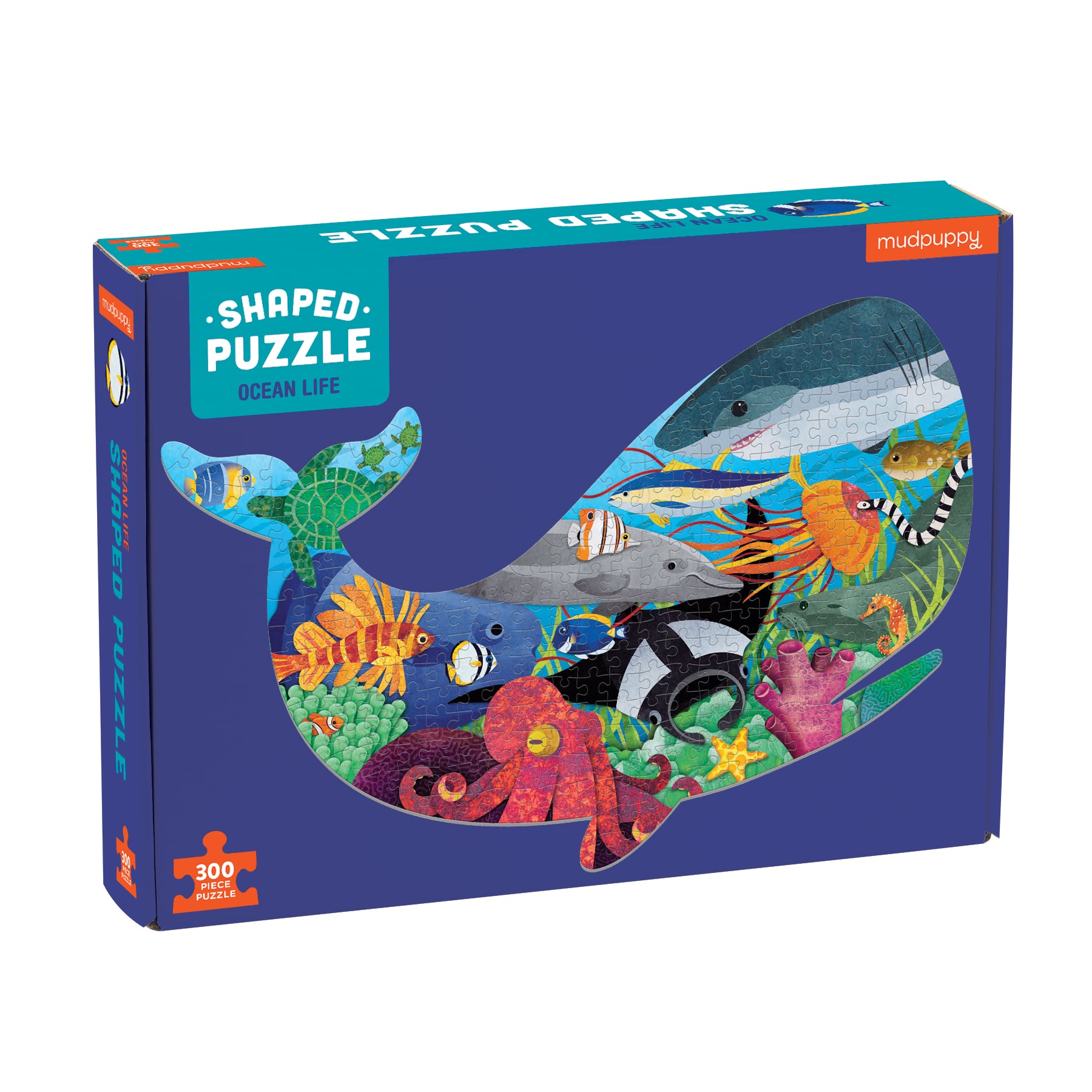 PUZZLE MUDPUPPY 300PCS CON FORMA OCEANO - 2