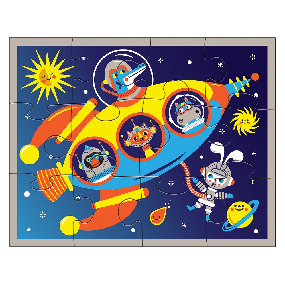 PUZZLE MUDPUPPY 12PCS EN ESTUCHE ESPACIO EXTERIOR - 1