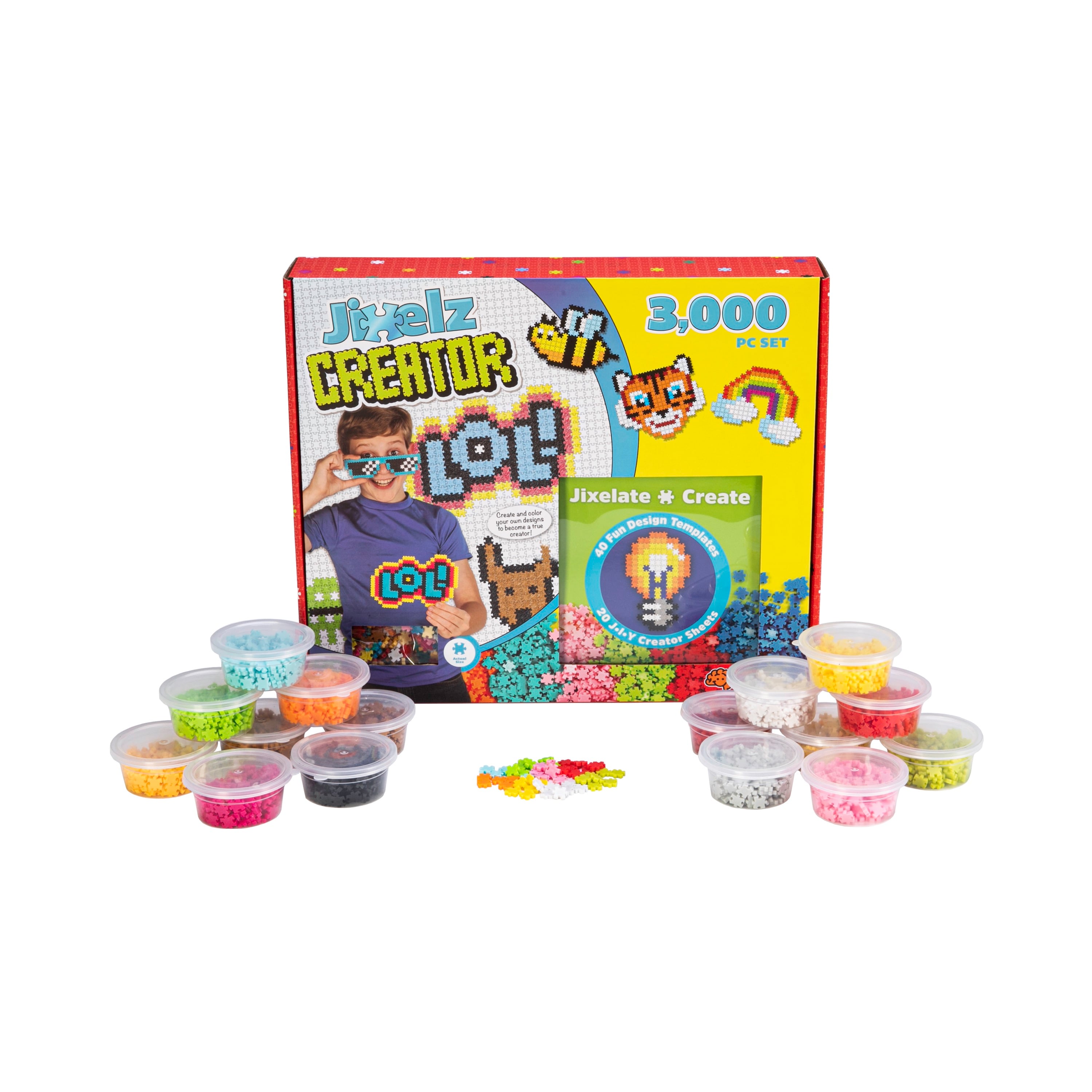 PUZLE DE PIXELES FATBRAIN TOYS JIXEZL PUZZLE DE PIXELES 3000 PC SET CREATOR - 1
