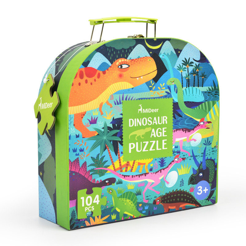PUZZLE 104PCS MALETA, DINOSAURIOS - 3