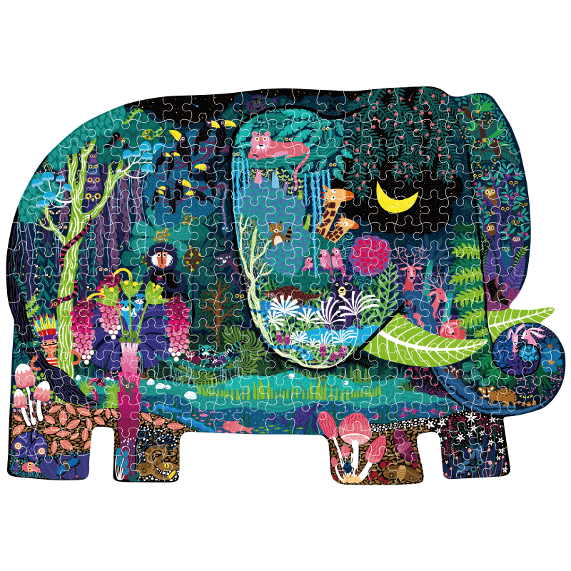 PUZZLE MIDEER 280PCS CON FORMA SUEÑO DE ELEFANTE - 1