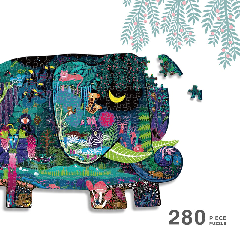 PUZZLE MIDEER 280PCS CON FORMA SUEÑO DE ELEFANTE - 2