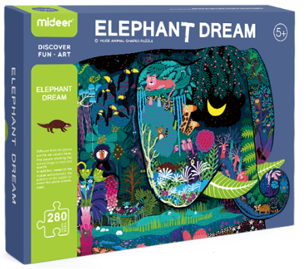 PUZZLE MIDEER 280PCS CON FORMA SUEÑO DE ELEFANTE - 4