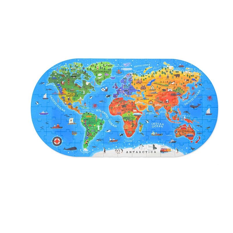 PUZZLE MALETA MI MUNDO 100PCS - 1