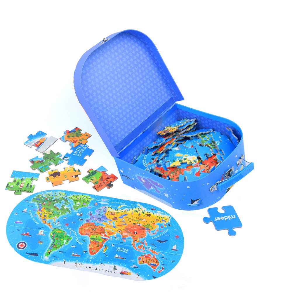 PUZZLE MALETA MI MUNDO 100PCS - 3