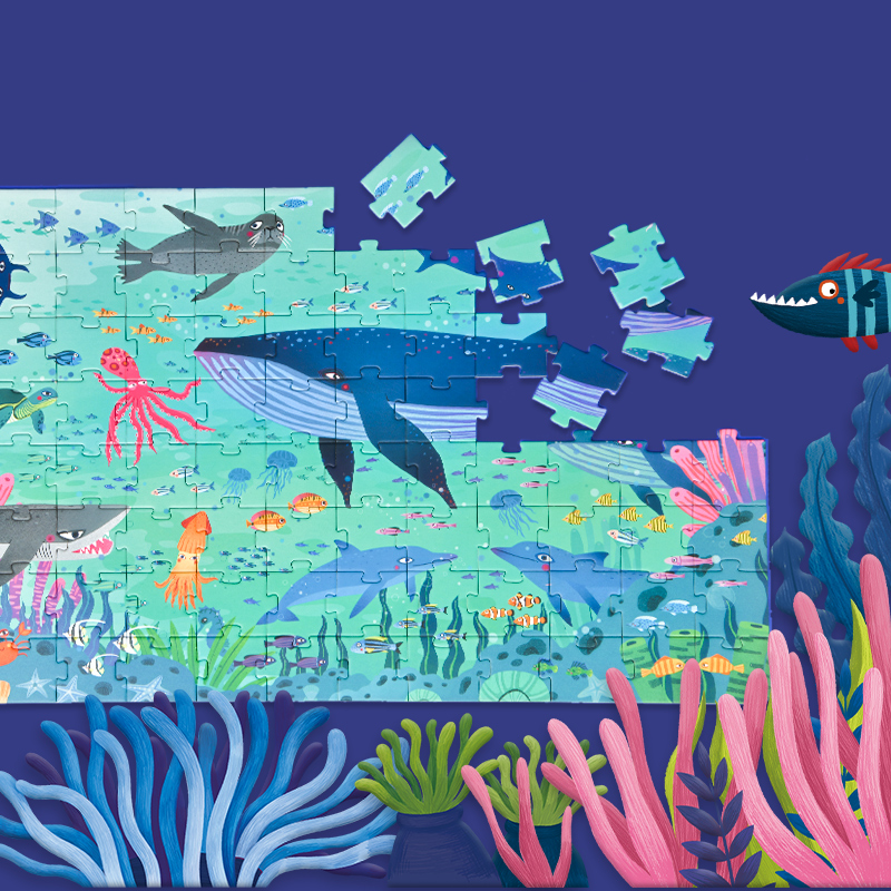 PUZZLE MALETA OCEANO 104PCS - 2