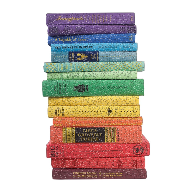 2 PUZZLES GALISON CON FORMA 650PCS QUEEN OF THE STACKS - 3