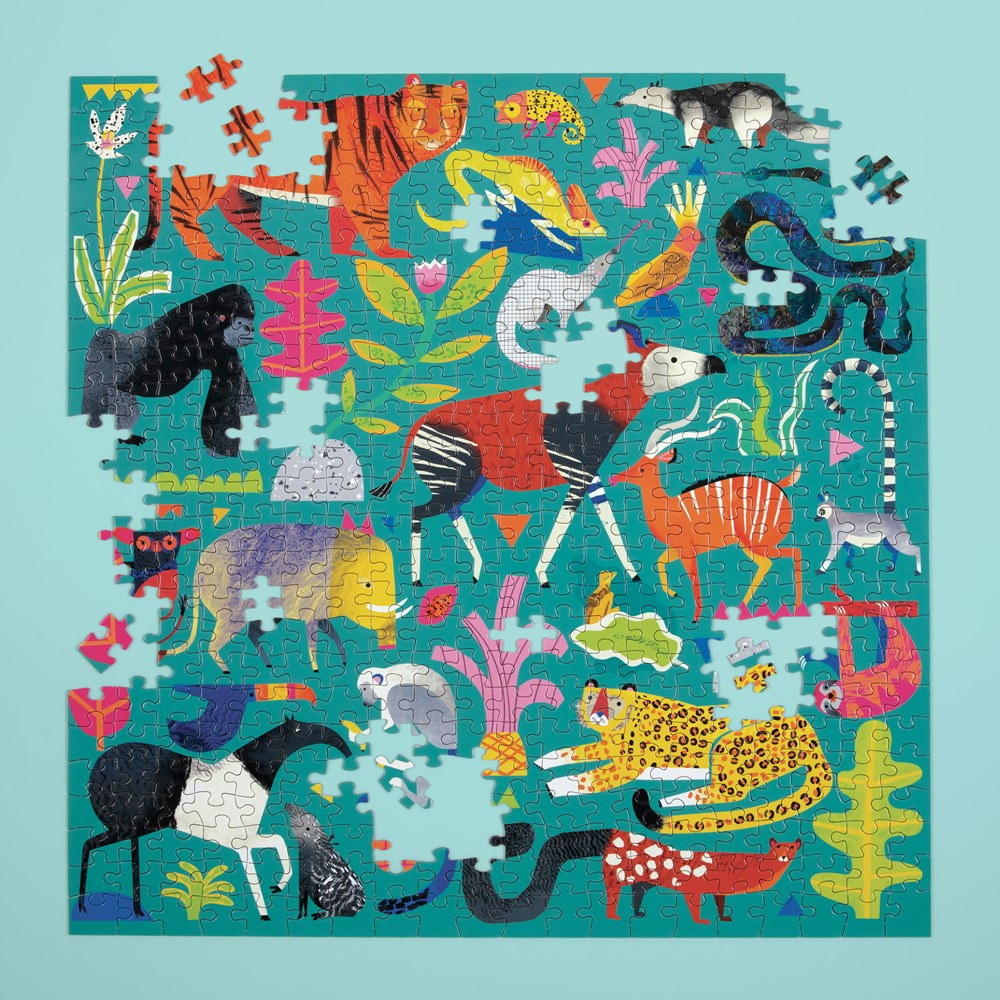 PUZZLE MUDPUPPY 500PCS ANIMALES DE LA SELVA - 2