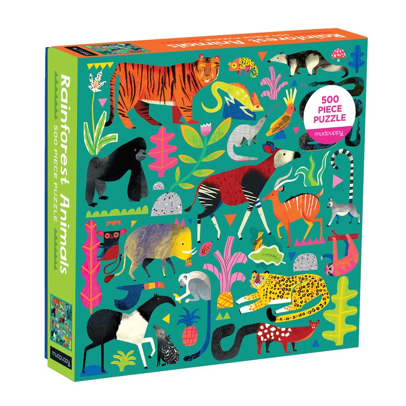 PUZZLE MUDPUPPY 500PCS ANIMALES DE LA SELVA - 3