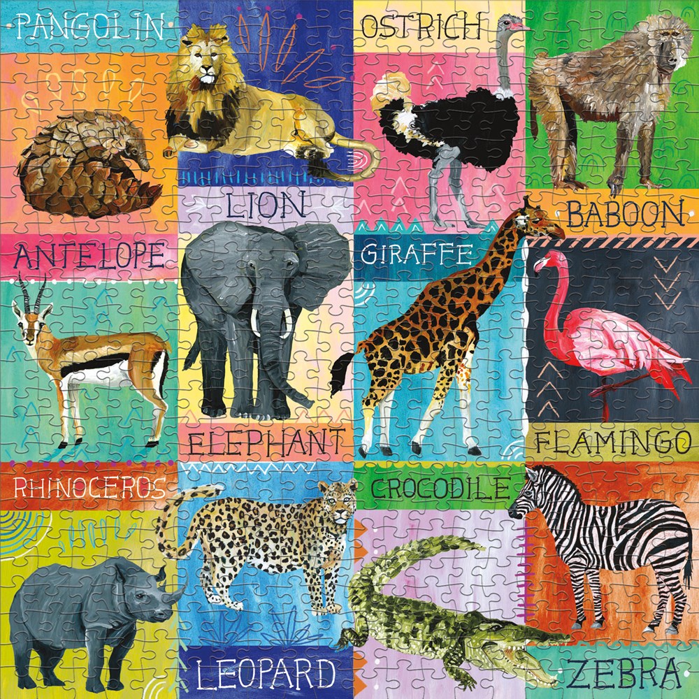 PUZZLE MUDPUPPY 500PCS SAFARI PINTADO - 2