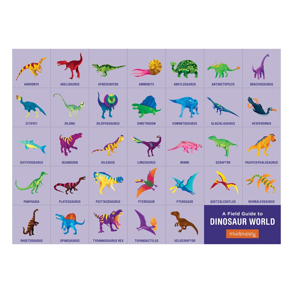 PUZZLE MUDPUPPY 80PCS GEOGRAFIA DINOSAURIOS - 4