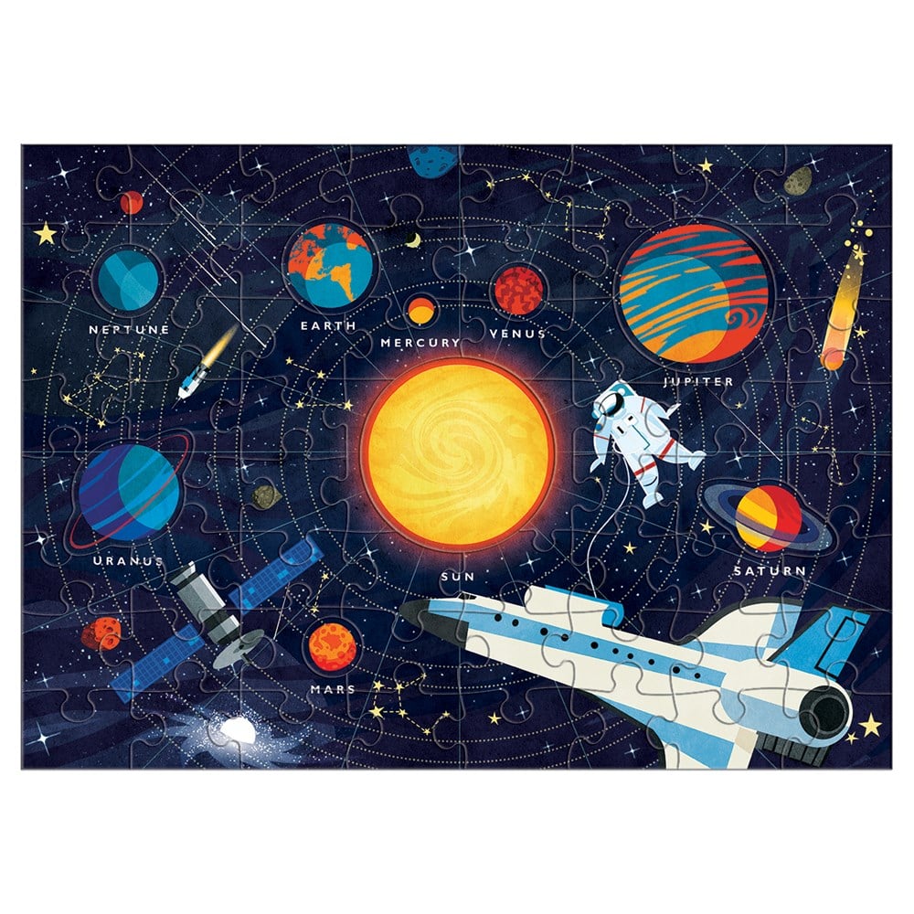 PUZZLE MUDPUPPY 70PCS GEOGRAFIA SISTEMA SOLAR - 1