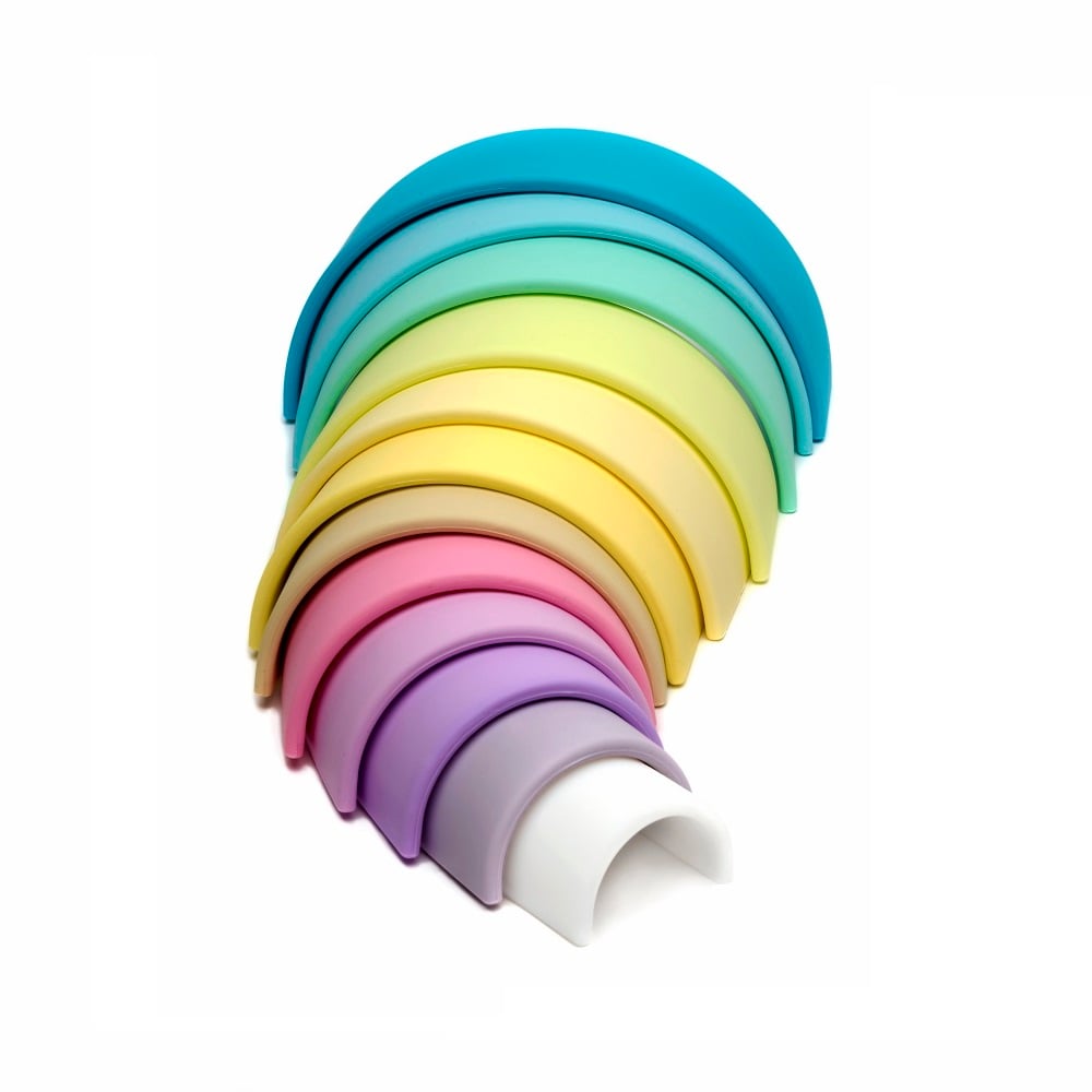 JUGUETE DENA ARCOIRIS DE COLORES PASTEL 12PCS - 1