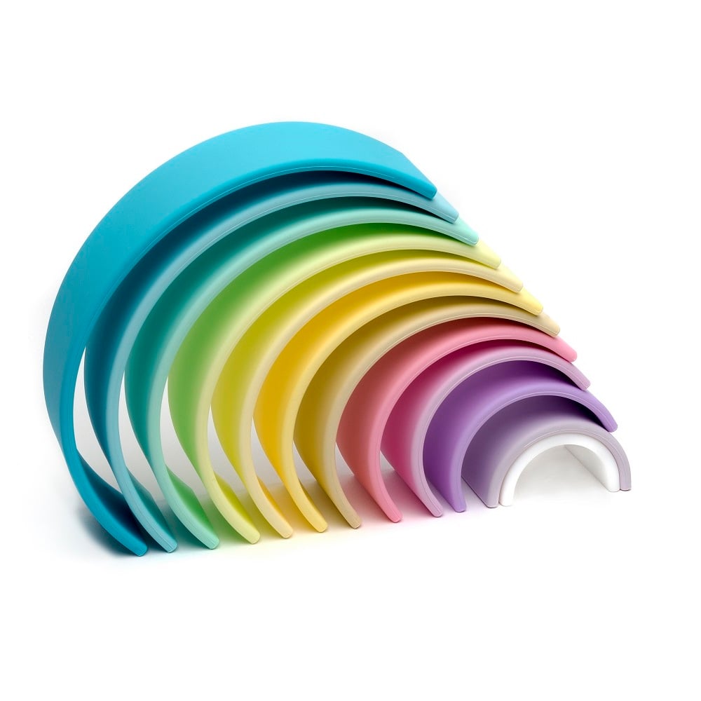 JUGUETE DENA ARCOIRIS DE COLORES PASTEL 12PCS - 2