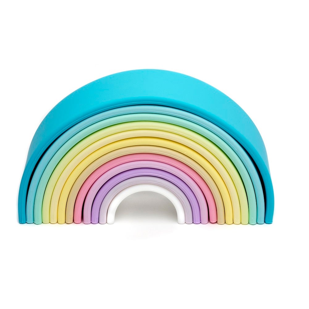 JUGUETE DENA ARCOIRIS DE COLORES PASTEL 12PCS - 3