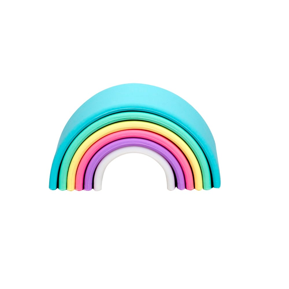 JUGUETE DENA ARCOIRIS DE COLORES PASTEL 6PCS - 2