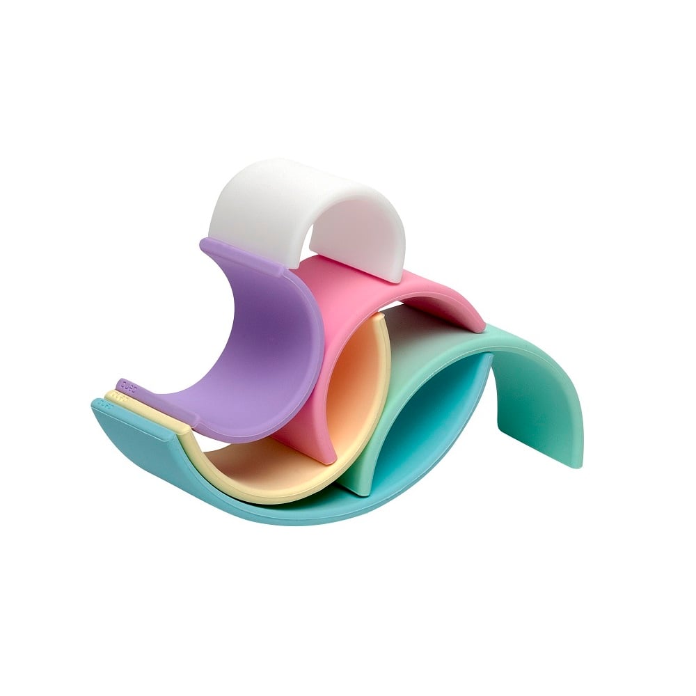 JUGUETE DENA ARCOIRIS DE COLORES PASTEL 6PCS - 3