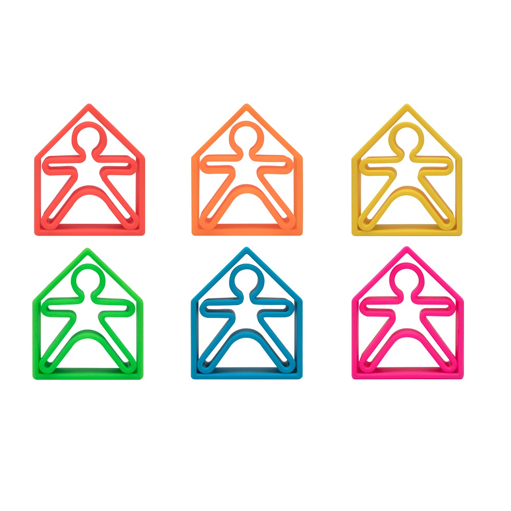 SET DE 6 PERSONAS Y 6 CASAS DENA DE COLORES - 1