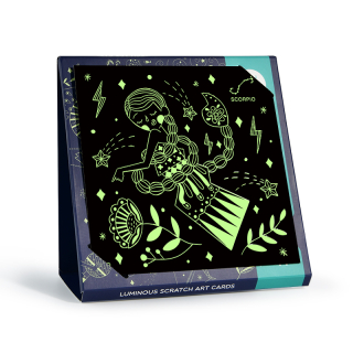 JUGUETE MIDEER MULTICOLOR SCRATCH ART CARD BRILLA EN LA OSCURIDAD CONSTELACIONES