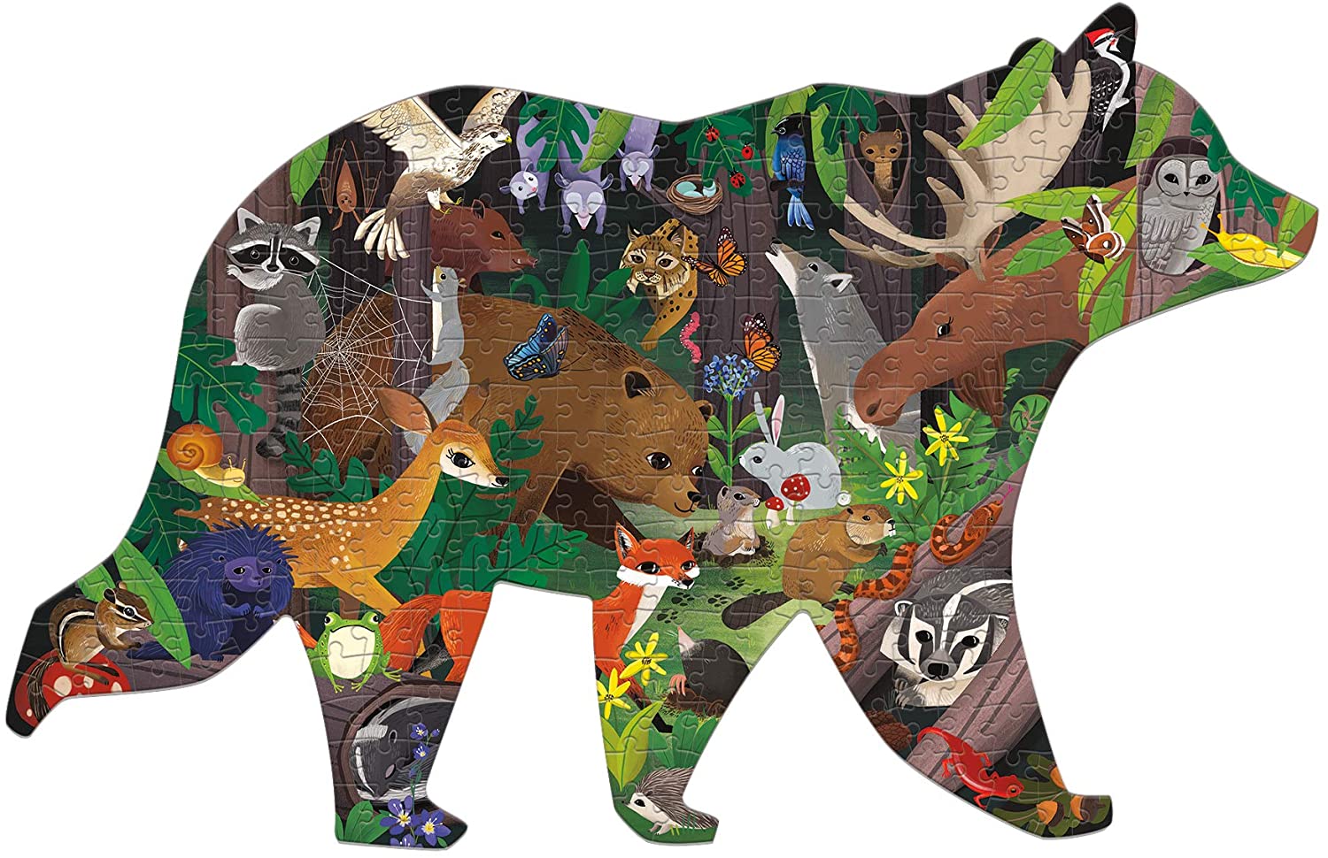 PUZZLE MUDPUPPY 300PCS CON FORMA BOSQUE - 1