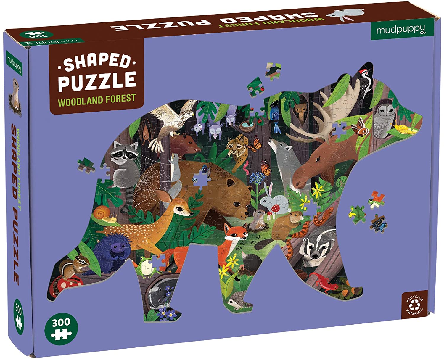 PUZZLE MUDPUPPY 300PCS CON FORMA BOSQUE - 2