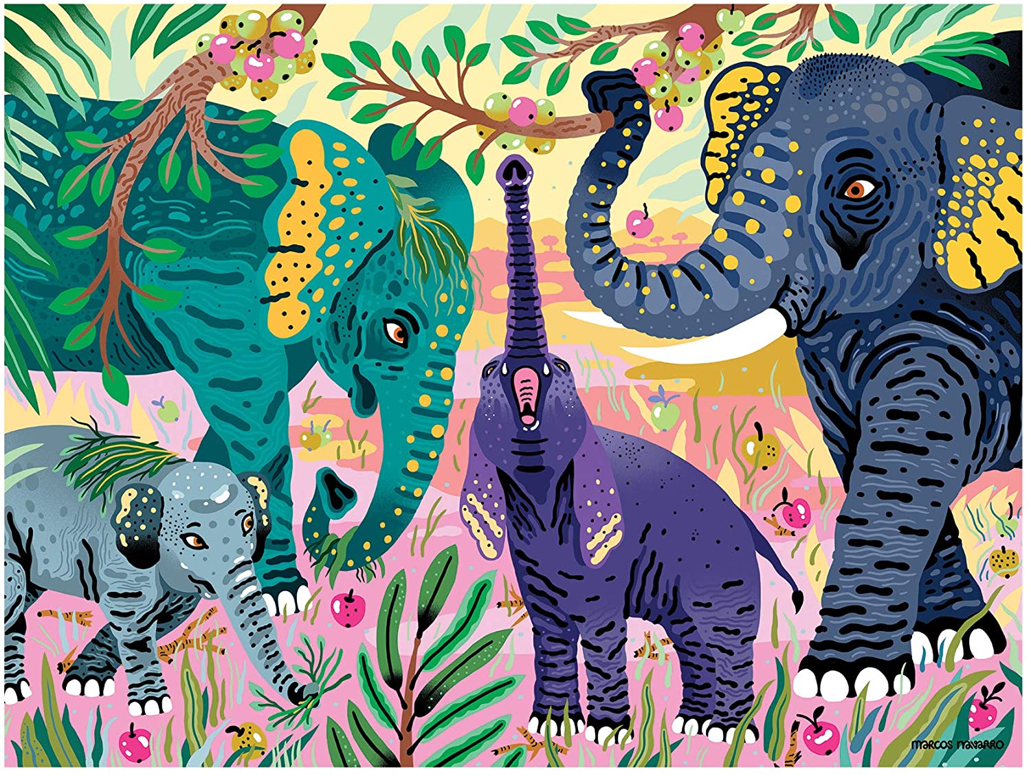 PUZZLE MUDPUPPY 300PCS ELEFANTE ASIATICO PELIGRO DE EXTINCIÓN - 2