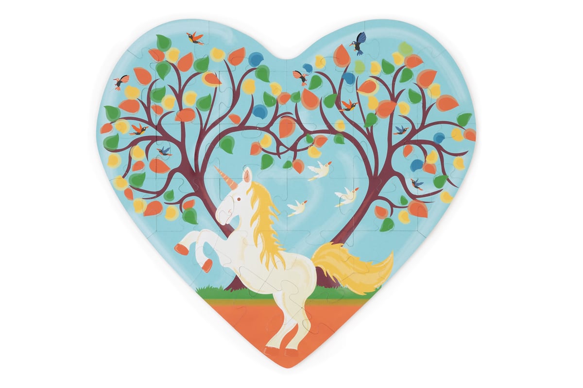 PUZZLE SCRATCH EUROPE 30PCS CON FORMA UNICORNIO - 1