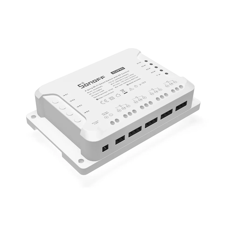 INTERRUPTOR SONOFF 16W GRIS DIY 4 CANALES PRO R3 - 2