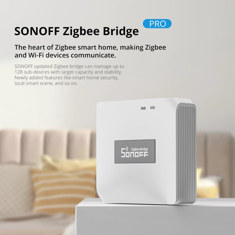 INTERRUPTOR AUTOMÁTICO SONOFF BLANCO BRIDGE ZIGBEE PRO - 3