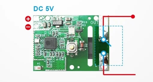 INTERRUPTOR SONOFF VERDE WIFI DE 5V - 2