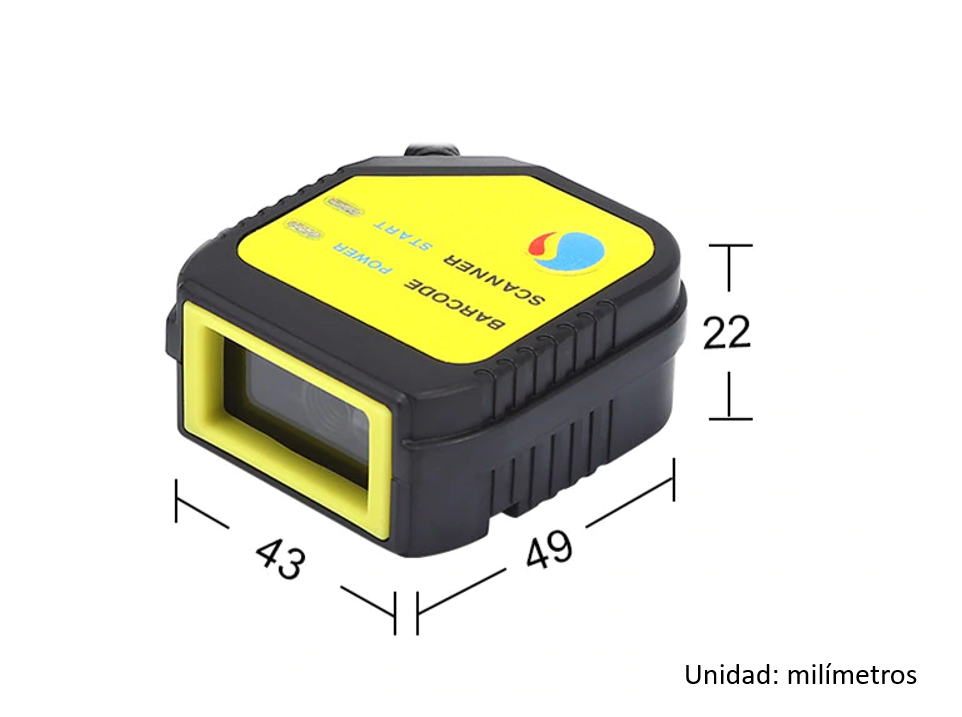 LECTOR DE CODIGO DE BARRAS Y QR - RS232 - 2