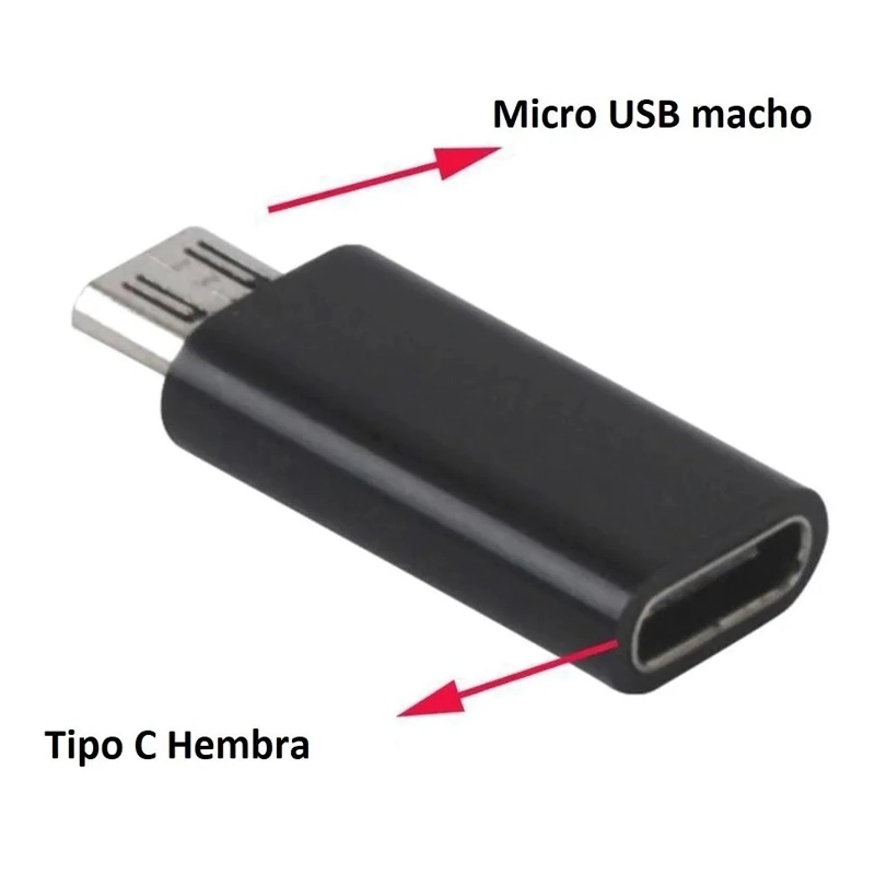 ADAPTADOR USB-C HEMBRA A MICRO USB MACHO - 3