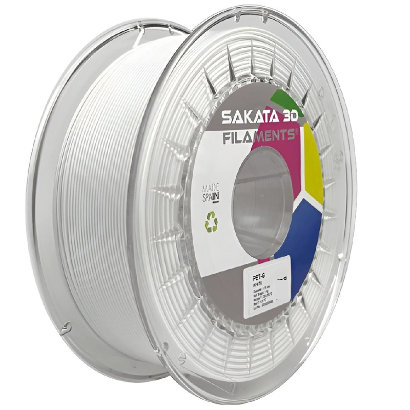 FILAMENTO SAKATA PET-G BLANCO 1.75MM 1KG - 1