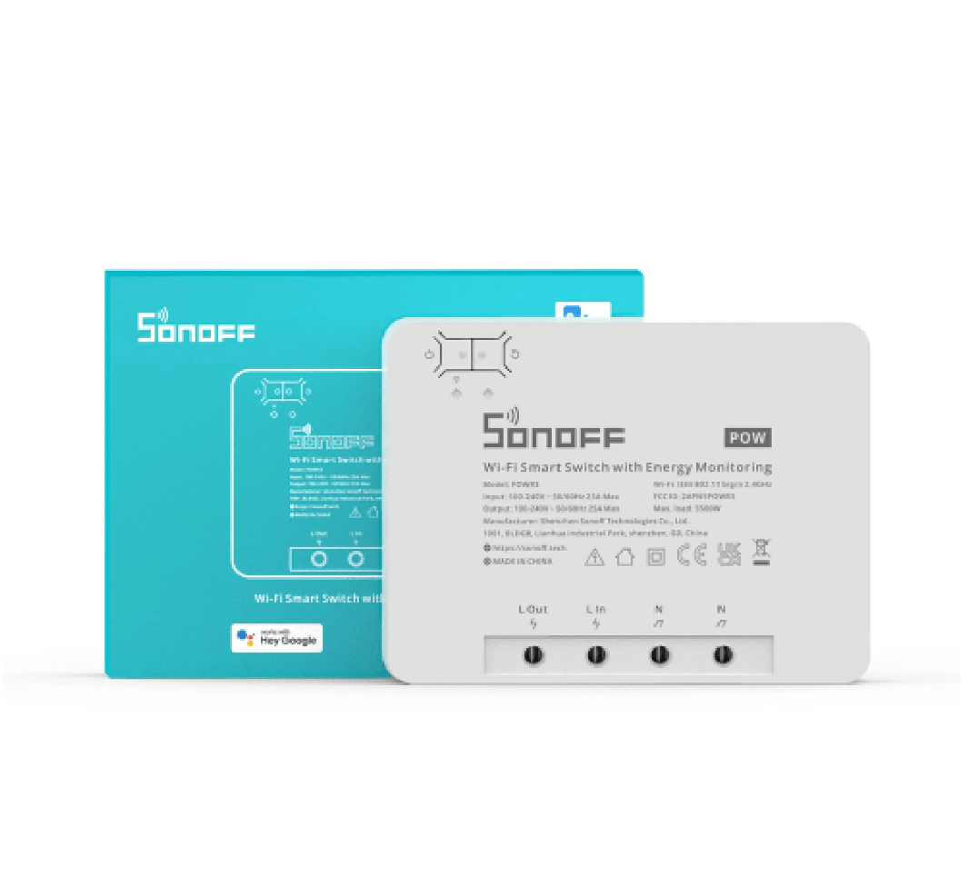 INTERRUPTOR SONOFF 10W GRIS INTELIGENTE DE ALTA POTENCIA POWR3 DE 25A - 2