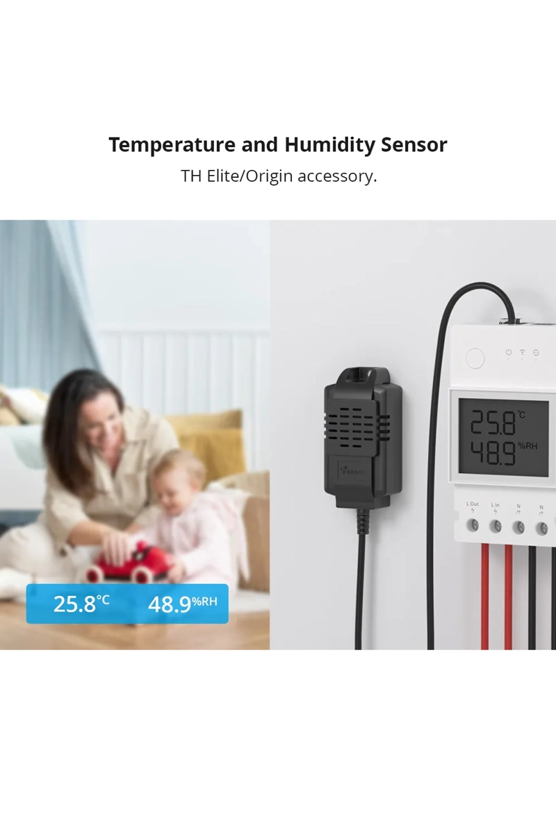 SENSOR DE TEMPERATURA Y HUMEDAD SONOFF THS01 PARA SONOFF TH - 2