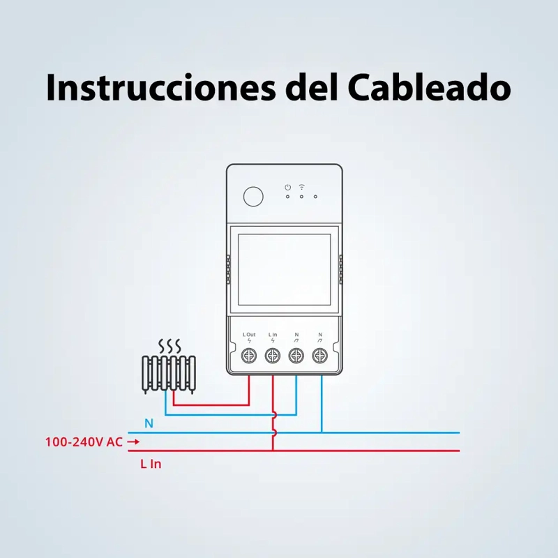 INTERRUPTOR SONOFF 10W BLANCO WIFI DE MEDICION DE ENERGÍA POW ELITE 20A - 4