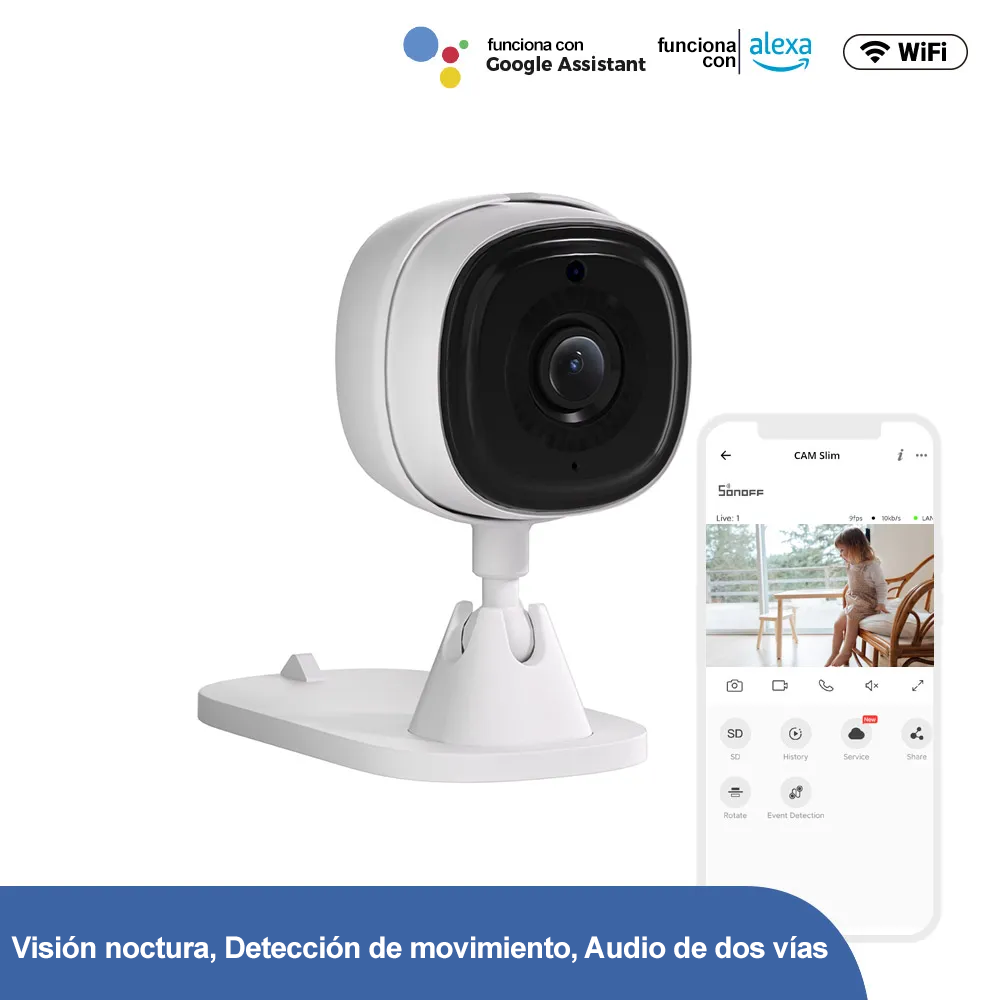 CÁMARA DE SEGURIDAD SONOFF WIFI FULL HD CAM SLIM - 3