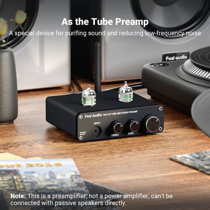 PREAMPLIFICADOR FOSI AUDIO BLUETOOTH PARA TORNAMESAS BOX X3 - 2