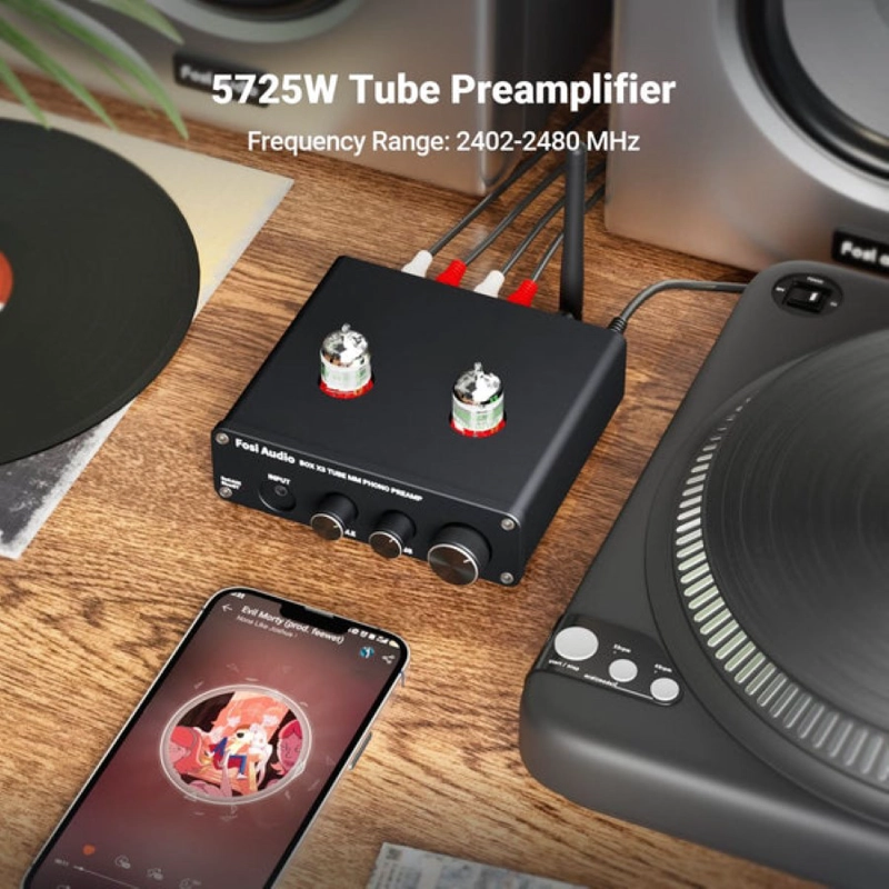 PREAMPLIFICADOR FOSI AUDIO BLUETOOTH PARA TORNAMESAS BOX X3 - 3