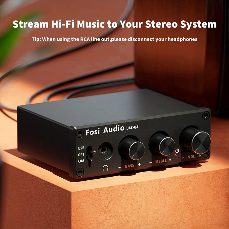 AMPLIFICADOR DE AUDIFONOS - FOSI AUDIO Q4 - 3