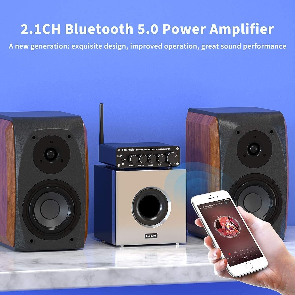 AMPLIFICADOR FOSI AUDIO ESTÉREO BLUETOOTH BT30D - 4