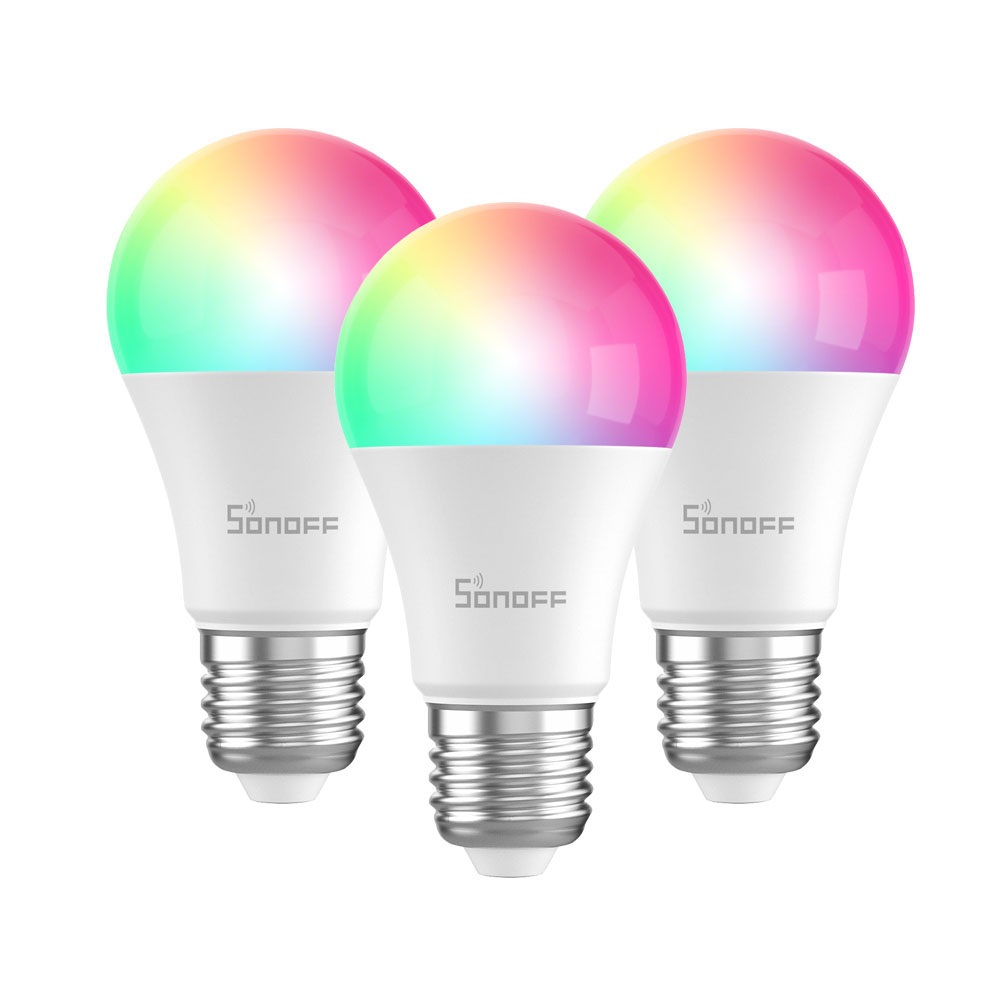 PACK DE 3 AMPOLLETAS WIFI LED RGB SONOFF - 1