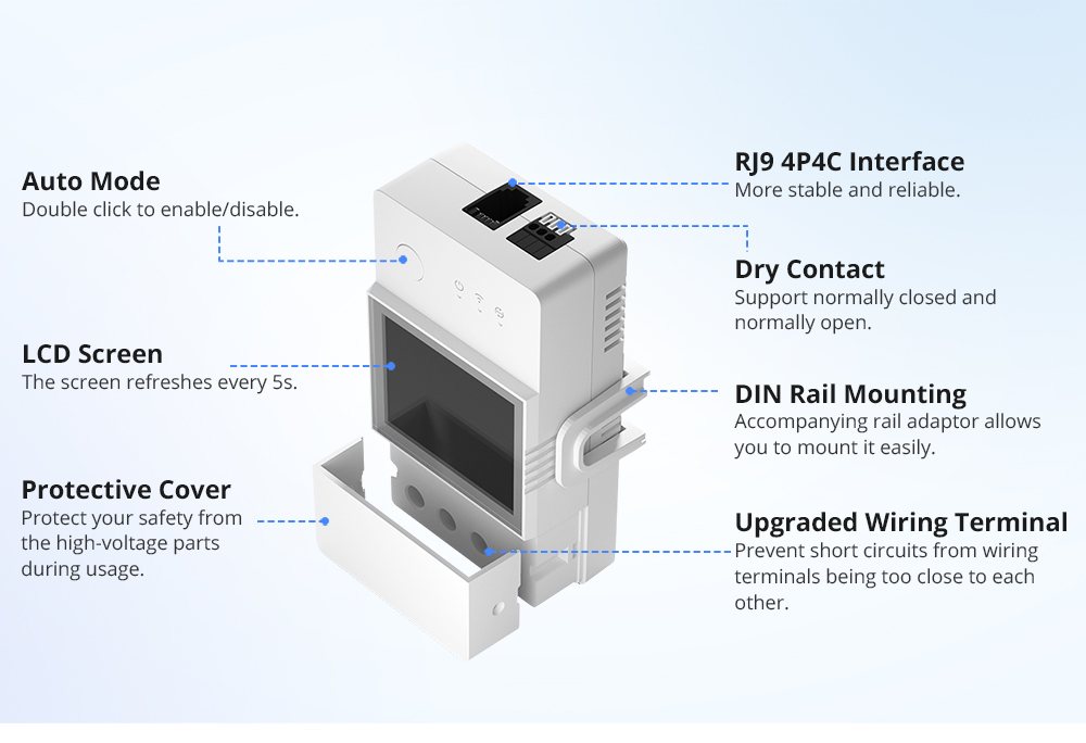 INTERRUPTOR WIFI SONOFF TH ELITE 20 A PARA SENSORES - 4