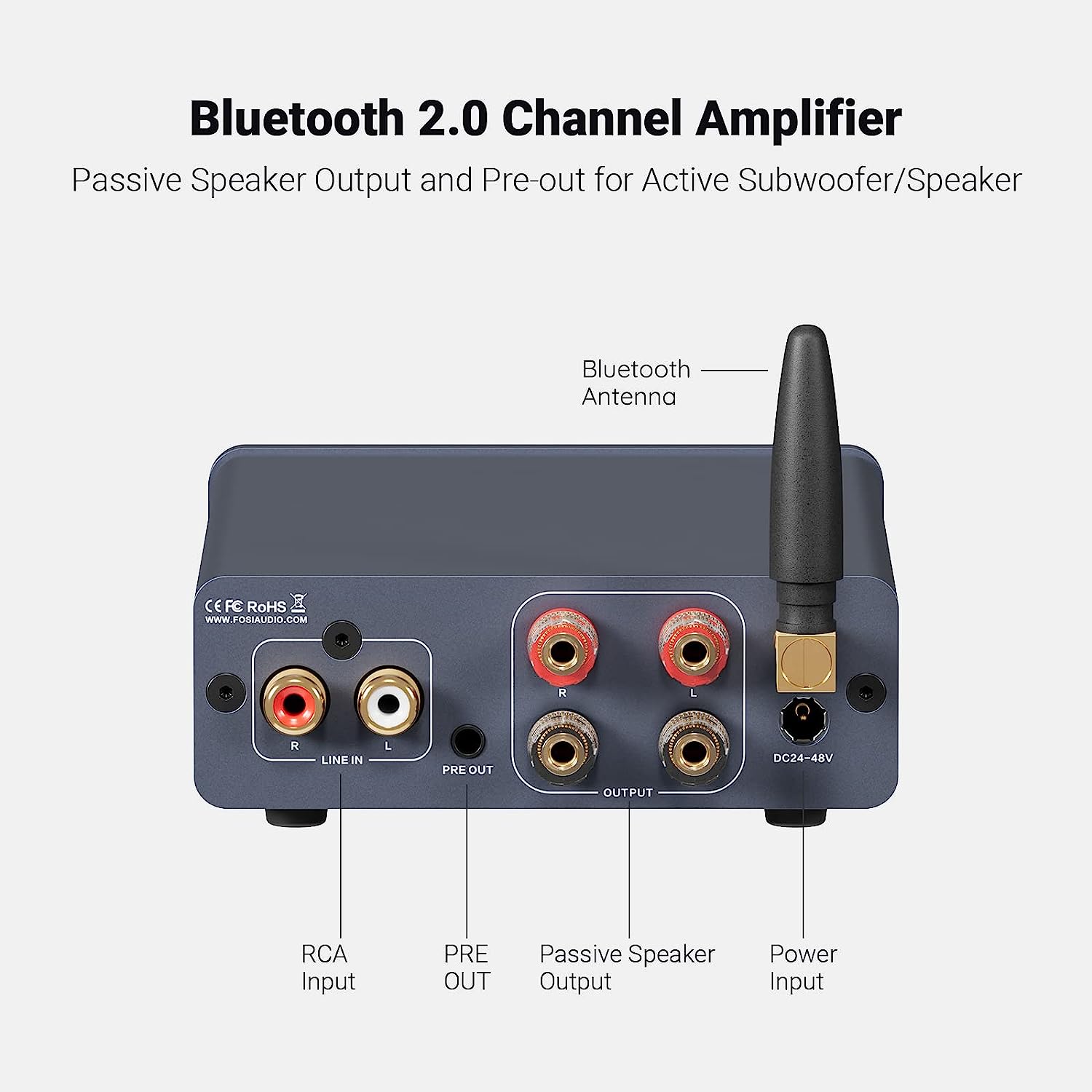 AMPLIFICADOR DE AUDIO - FOSI AUDIO BT20A PRO 2 X 300W - 3