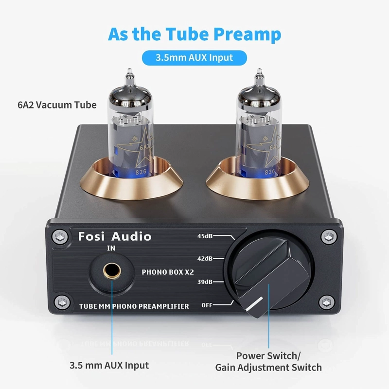 PREAMPLIFICADOR A TUBO HIFI TORNAMESAS - FOSI AUDIO BOX X2 - 3