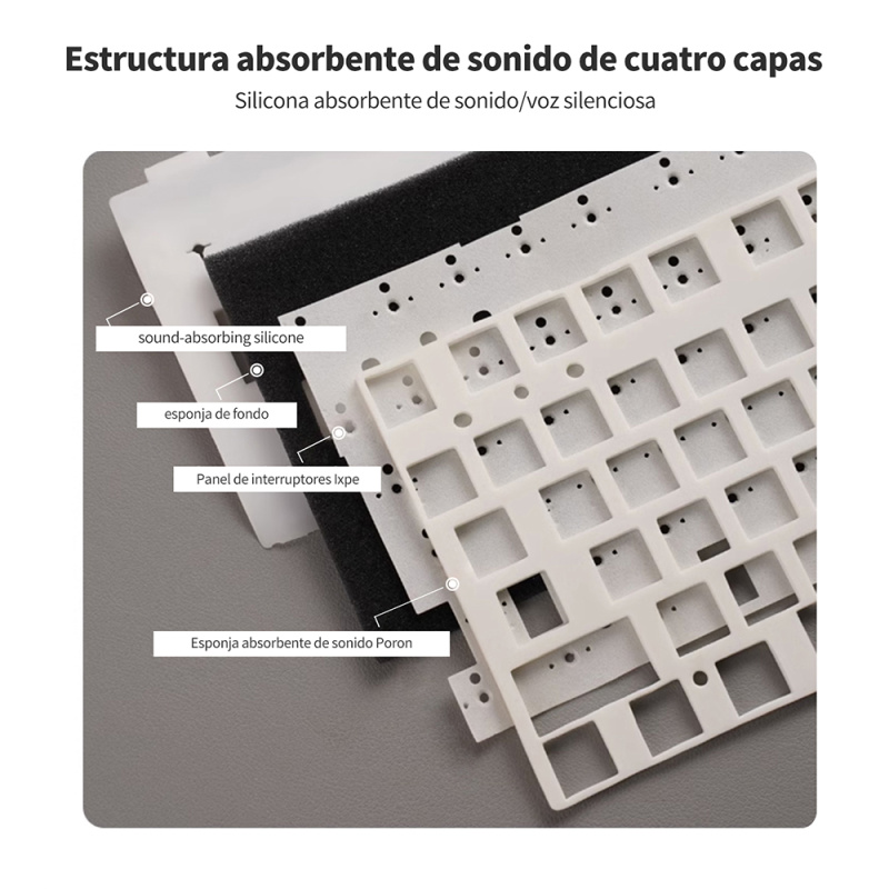 TECLADO MECÁNICO RK R75 ESPAÑOL - ROYAL KLUDGE - 5