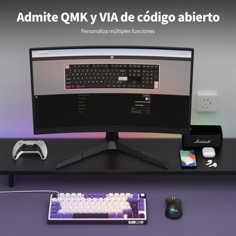 TECLADO MECÁNICO RK R75 ESPAÑOL - ROYAL KLUDGE - 6