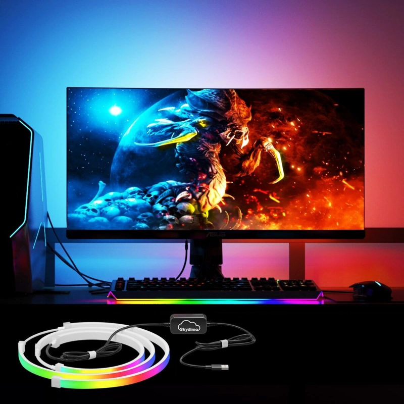 TIRA LED RGBIC AMBILIGHT PARA MONITOR 24'' SKYDIMO - 2